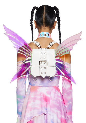 Fairy Code Mini Backpack - White