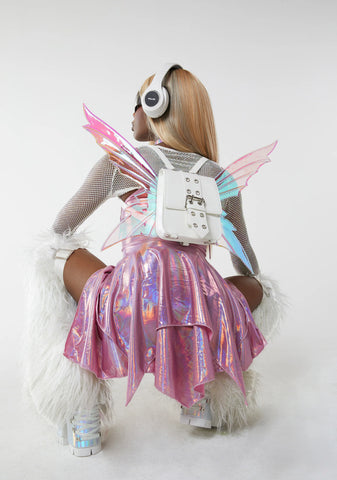 Fairy Code Mini Backpack - White
