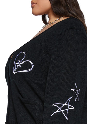 Plus Bad Play Knit Cardigan