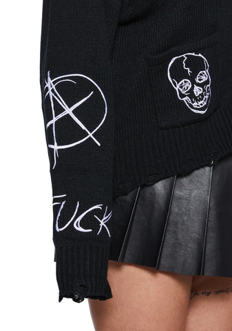 Plus Bad Play Knit Cardigan