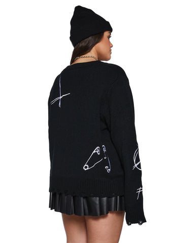 Plus Bad Play Knit Cardigan