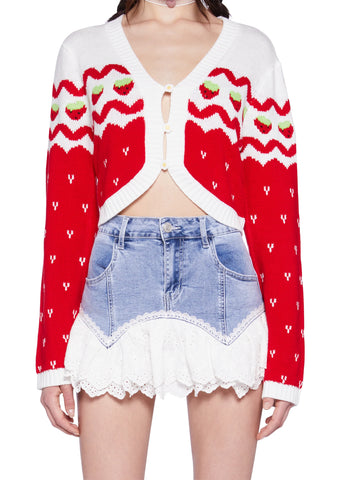 Berry Charms Intarsia Sweater