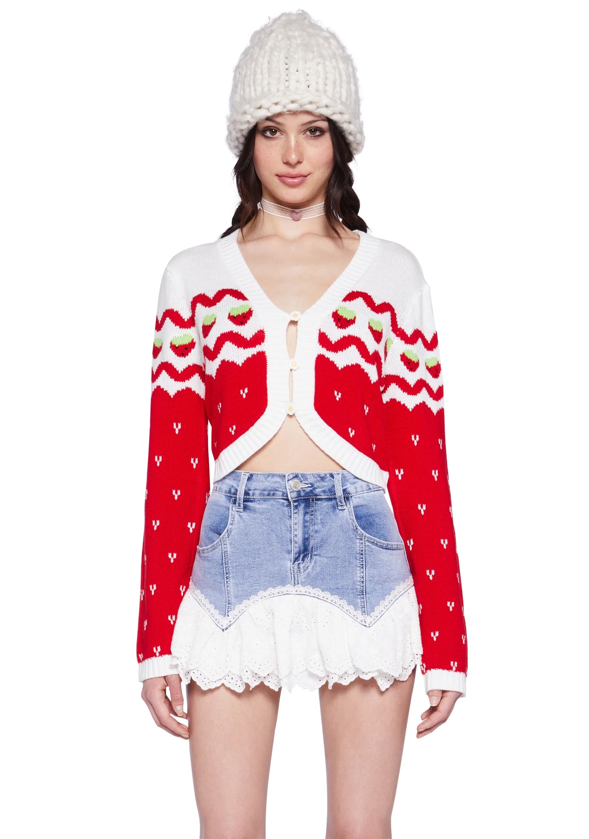 Berry Charms Intarsia Sweater