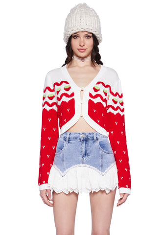 Berry Charms Intarsia Sweater