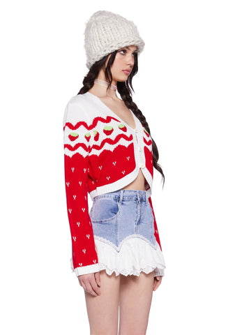 Berry Charms Intarsia Sweater