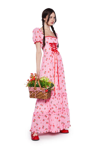 It’s A Berry World Maxi Dress