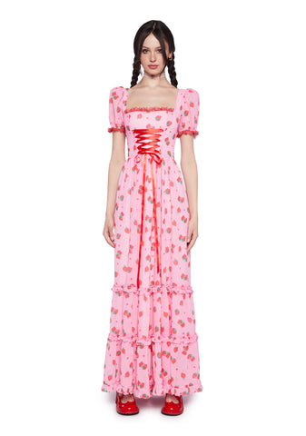 It’s A Berry World Maxi Dress