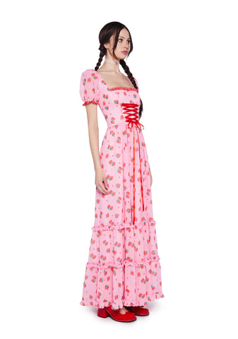 It’s A Berry World Maxi Dress