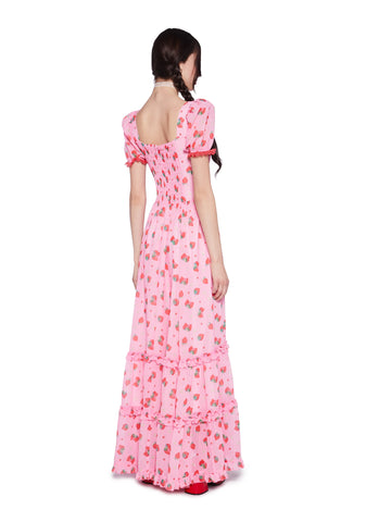 It’s A Berry World Maxi Dress