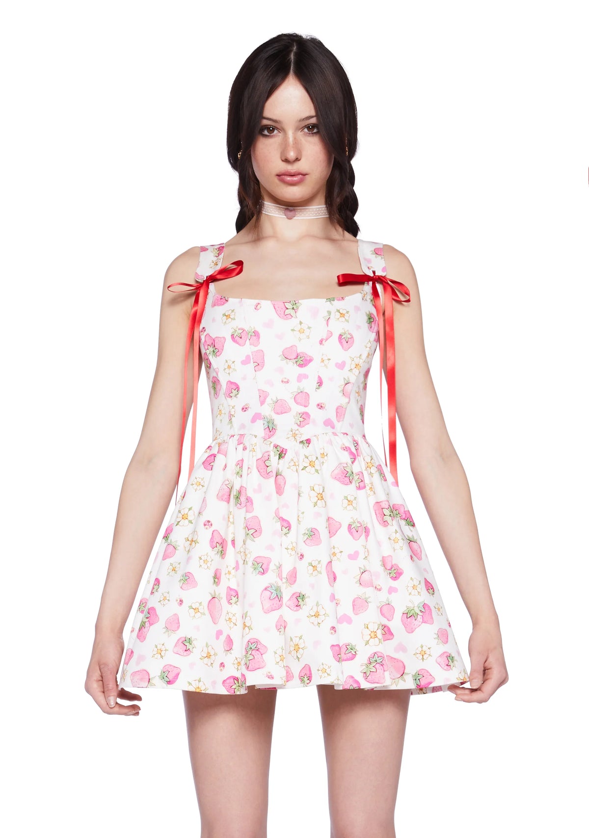 Ladybug Summer Corset Mini Dress