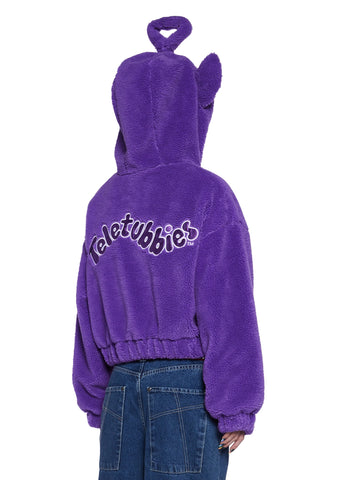 Tinky-Winky Hooded Sherpa Jacket