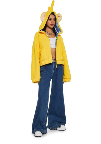 Laa Laa Hooded Sherpa Jacket