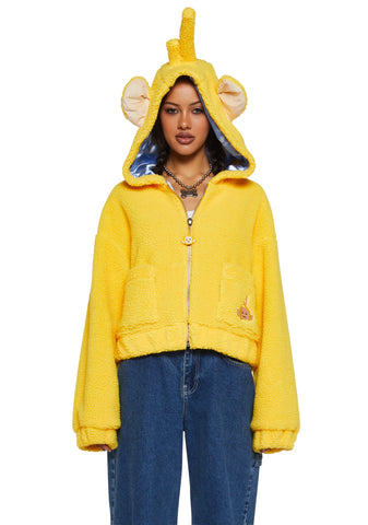 Laa Laa Hooded Sherpa Jacket