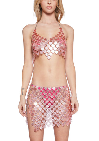 Smitten Image Chain Halter Top