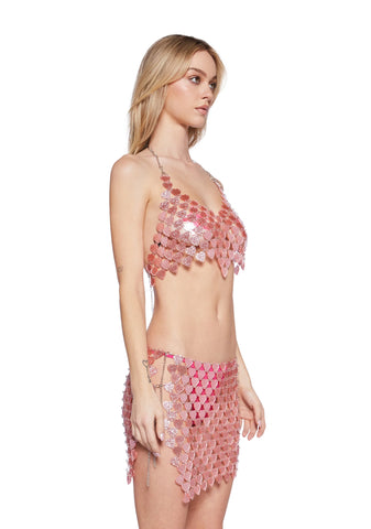 Smitten Image Chain Halter Top