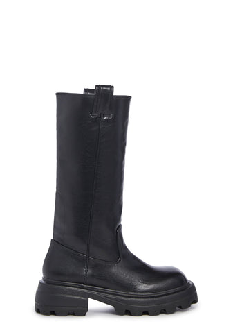 Never Late Knee High Boots