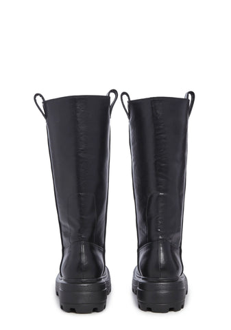 Never Late Knee High Boots