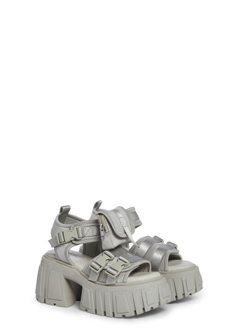 Utopia Platform Sandals - Gray