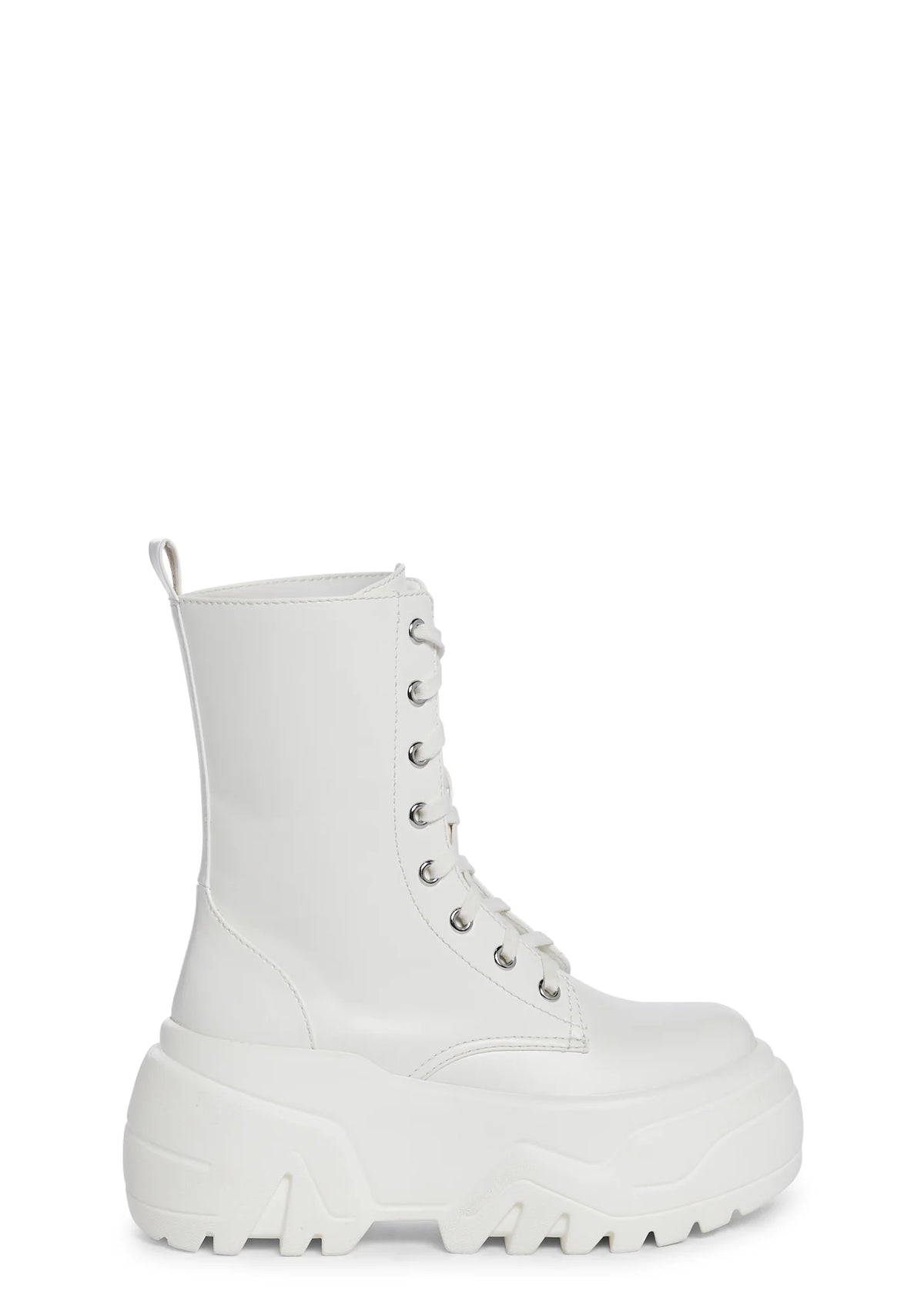 Optical Fuse Combat Boots - White