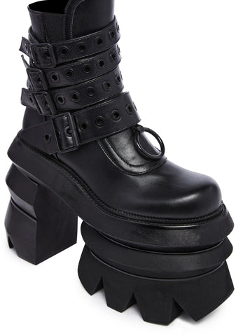 Never A Sellout Ankle Boots - Black