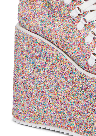 Sugar Coated Traitor Boots - Confetti