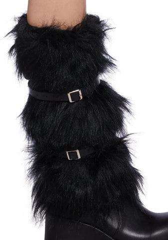 Rolling Along Leg Warmers - Black