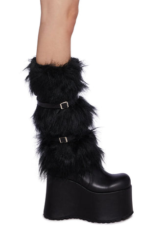 Rolling Along Leg Warmers - Black