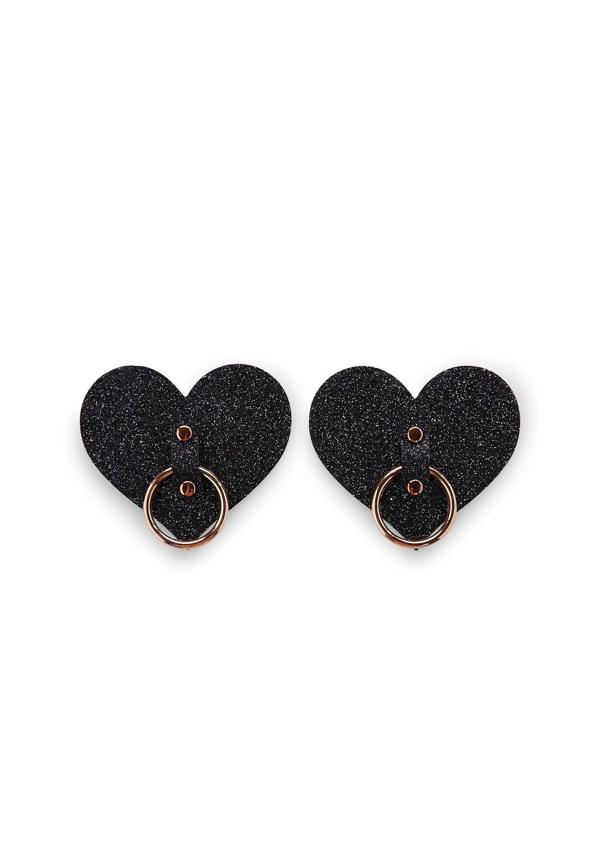 After Midnight Glitter Hoop Heart Pasties