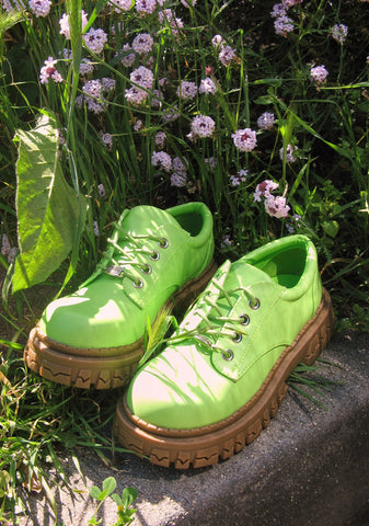 Teen Craft Oxford Shoes - Green