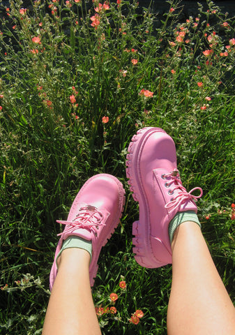 Teen Craft Oxford Shoes - Pink