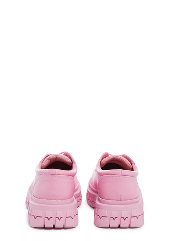 Teen Craft Oxford Shoes - Pink