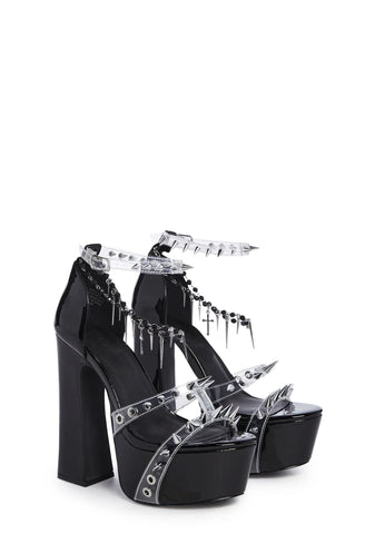 Holy Revelation Platform Heels - Spiked