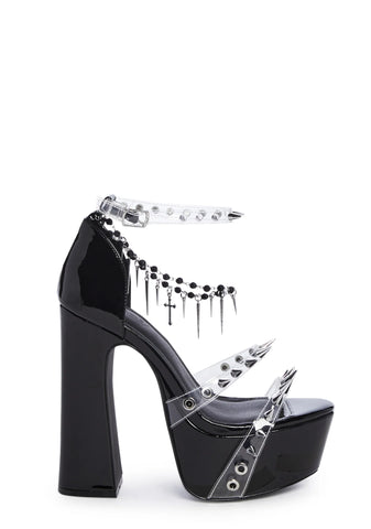 Holy Revelation Platform Heels - Spiked