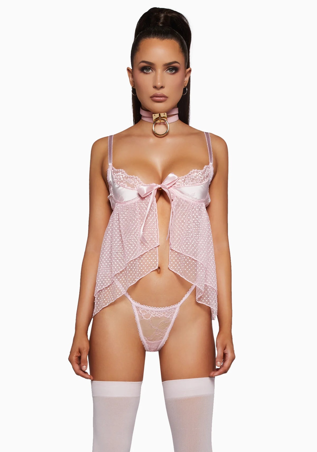 My Secret's Keeper Lingerie Set-Pink