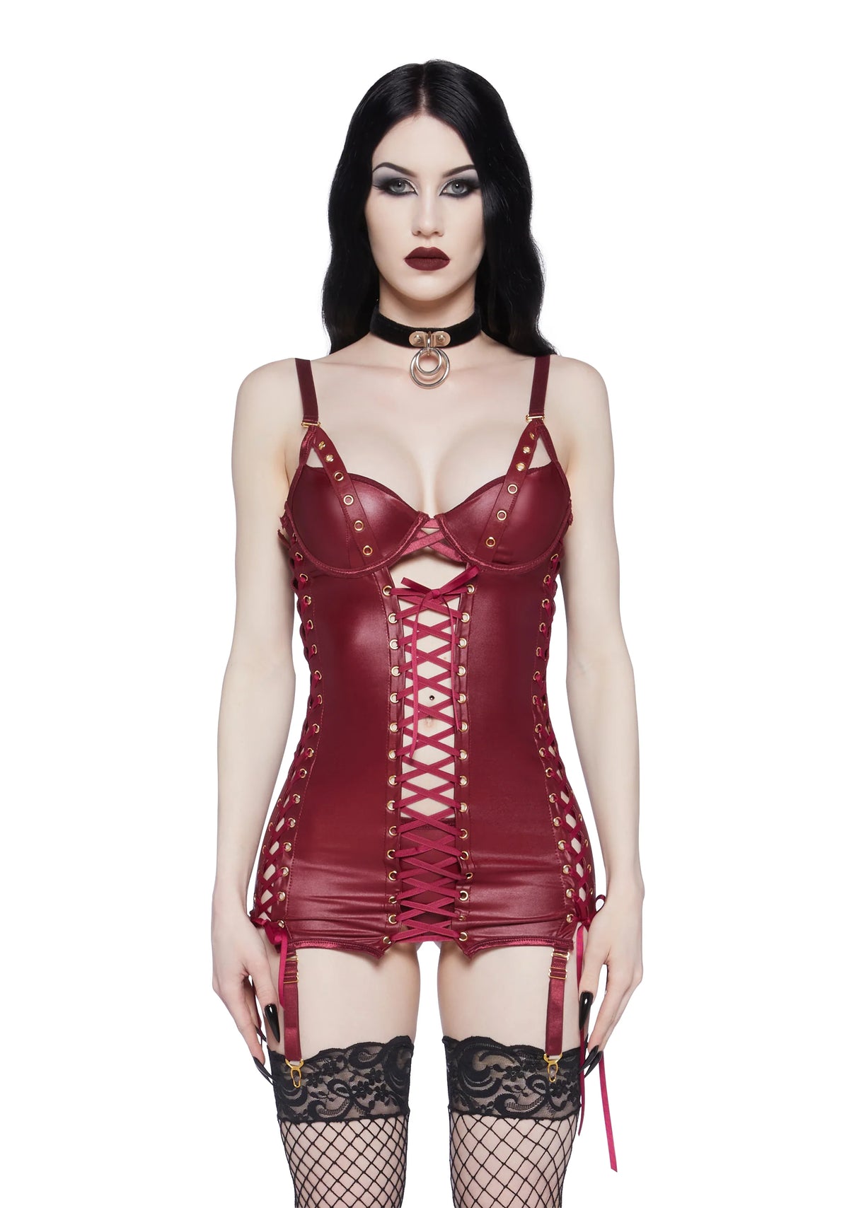 Riveting Love Chemise Set - Red