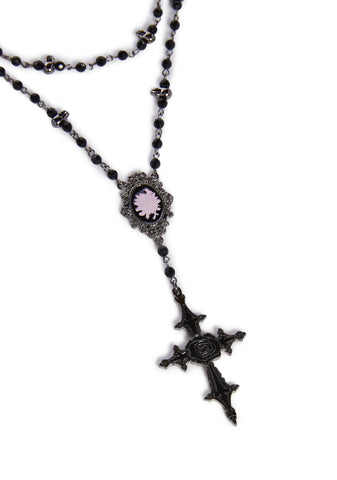 Holy Mark Rosary Necklace