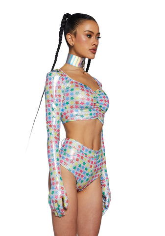 Celestial Prism Crop Top
