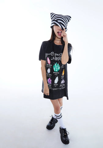 Crystal Girl Oversized Tee