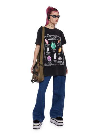 Crystal Girl Oversized Tee