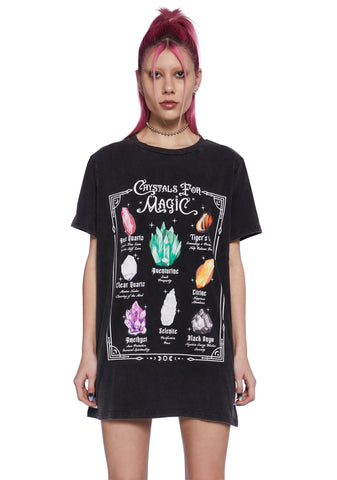 Crystal Girl Oversized Tee