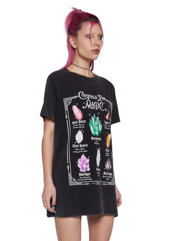 Crystal Girl Oversized Tee