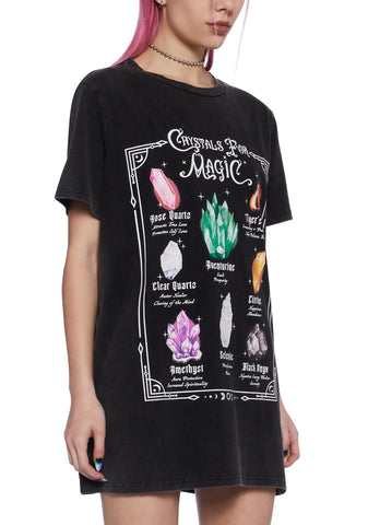 Crystal Girl Oversized Tee