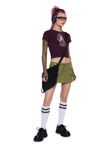 Ultimate Beats Long Sleeve Crop Top