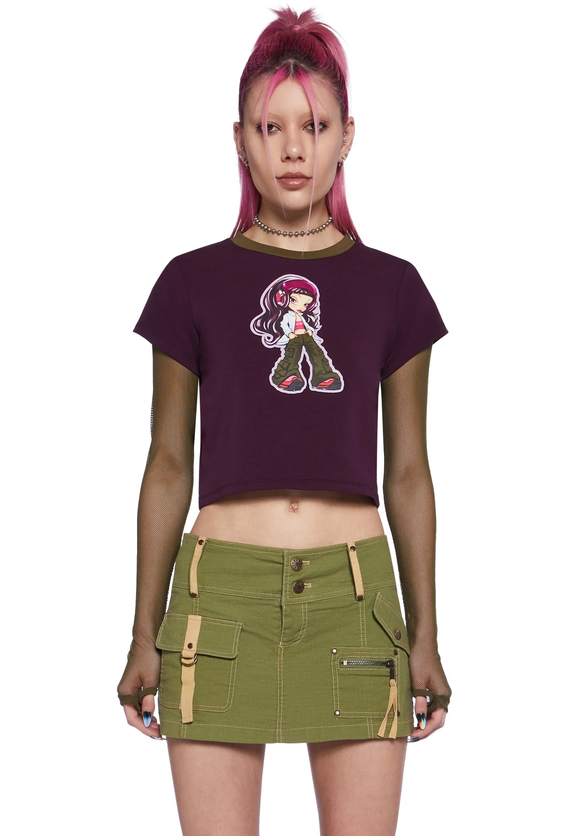 Ultimate Beats Long Sleeve Crop Top