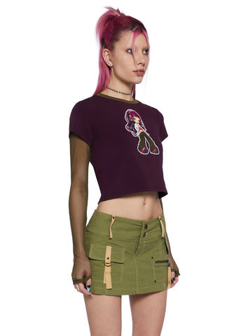 Ultimate Beats Long Sleeve Crop Top