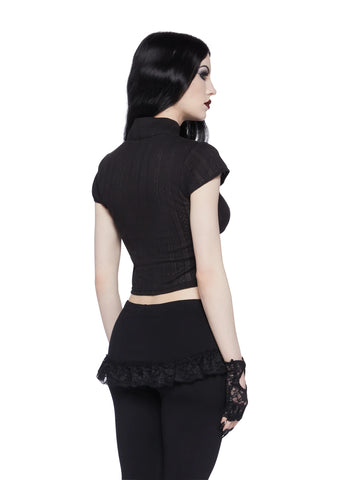 To The Grave Crop Top