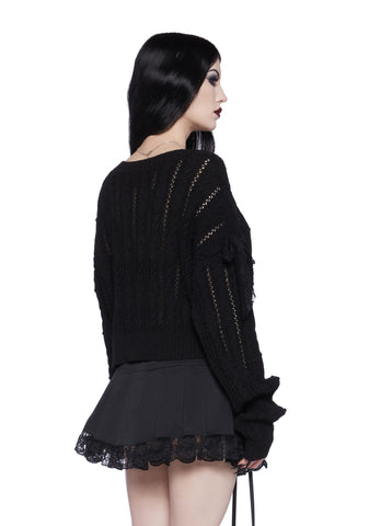 Kindled Romance Cropped Sweater