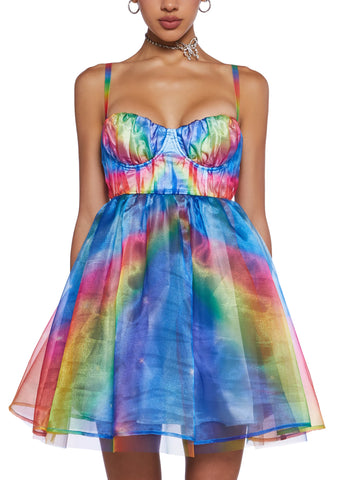 Serenity Rainbow Mini Dress
