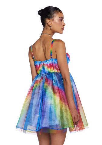 Serenity Rainbow Mini Dress