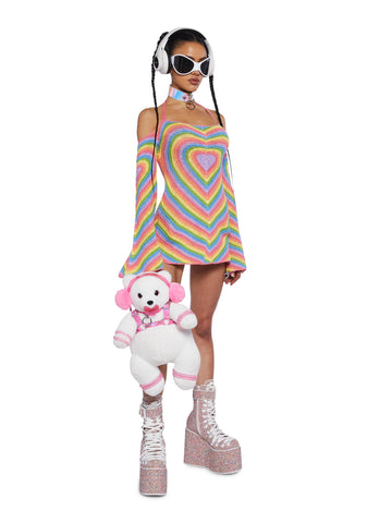 Dancing In Colors Mini Dress